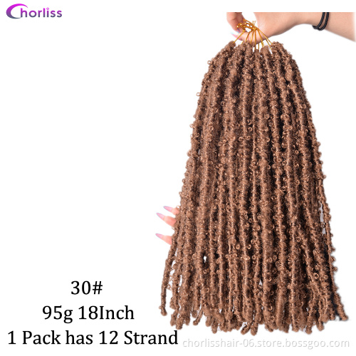 High Quality Hair Crochet Synthetic Hair Black Brown 18/20 Inch Butterfly Hair Natural And Comfortable African Women Like